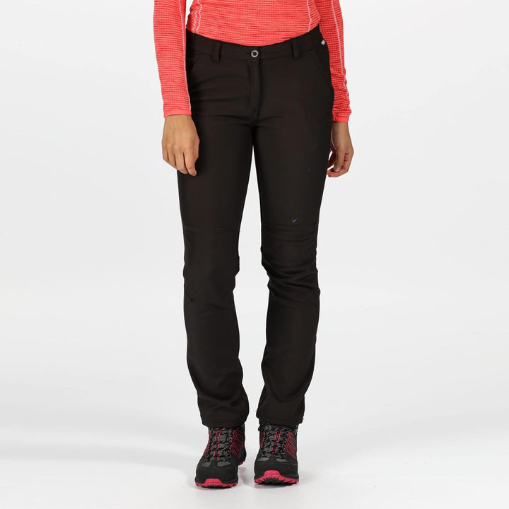 Regatta Damen Anzughose Fenton Water Repellent and Wind Resistant Softshell Long Leg Size 20 Schwarz