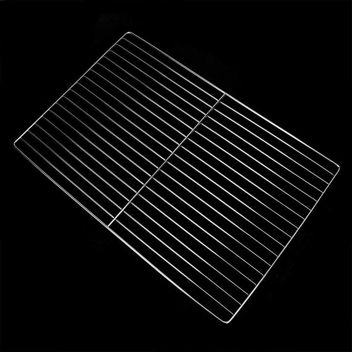 MAGT Grillrost Edelstahl, Silber Edelstahl Langlebiger Antihaft Grillgitter für Grossen Grillofen(30