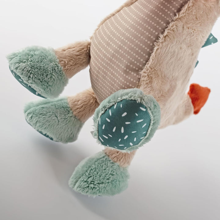 sigikid 43273 Drache Patchwork Sweety, Plüsch, Kuscheltier, Stofftier, kuschelweich, Trendfarben, ab