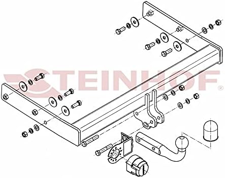 NEU Anhängerkupplung AHK Steinhof starr für VW Transporter T5 Kasten/Bus/Multivan/Caravelle 10.2009-