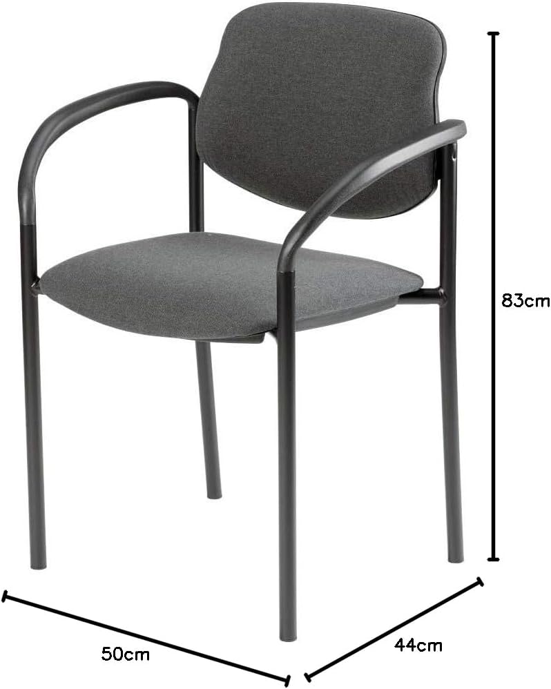 NOWY STYL STYL 4L-ARM-BL C38 GB 2ER Besucherstuhl Anth./G:schwa/2