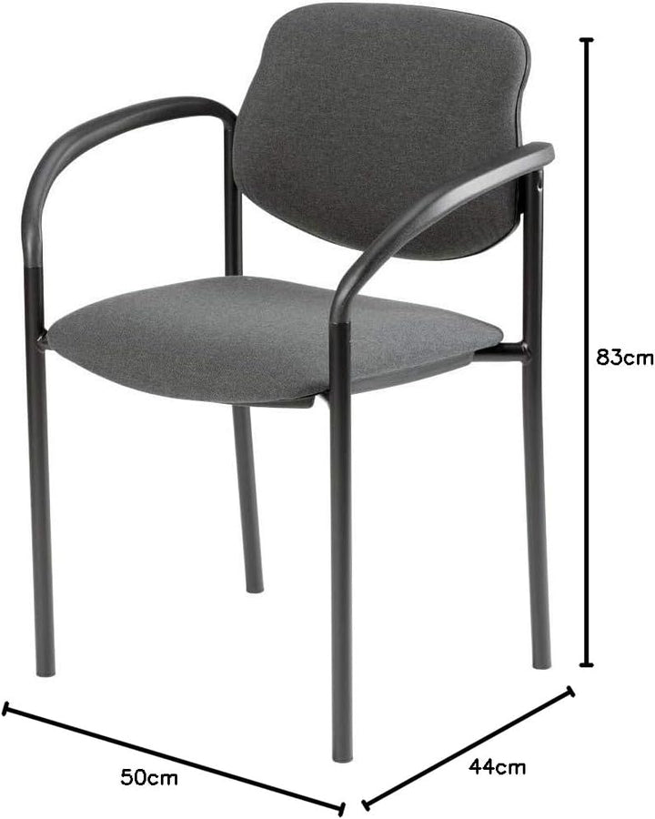 NOWY STYL STYL 4L-ARM-BL C38 GB 2ER Besucherstuhl Anth./G:schwa/2