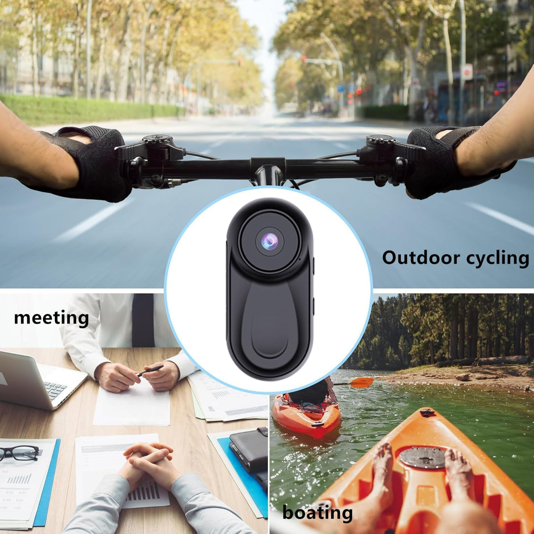 Zeerkeer Magnetische Mini Körperkamera, 64GB TF-Karte, 120°-Weitwinkel, 1080P Action Kamera mit 360°