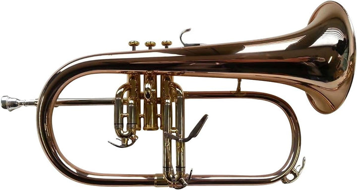 SYMPHONIE WESTERWALD® Flügelhorn, Konzertflügelhorn in B, Goldmessing, Monelventile, Perinetventile
