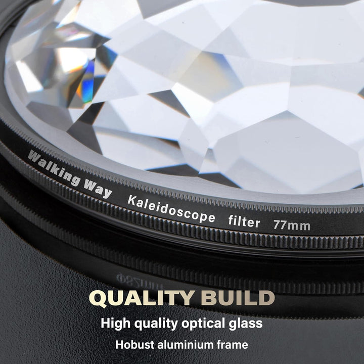 Walking Way Kaleidoskop Prismenlinsenfilter 77 MM Fraktalfilter für Wiederholte Motive, Prisma Spezi