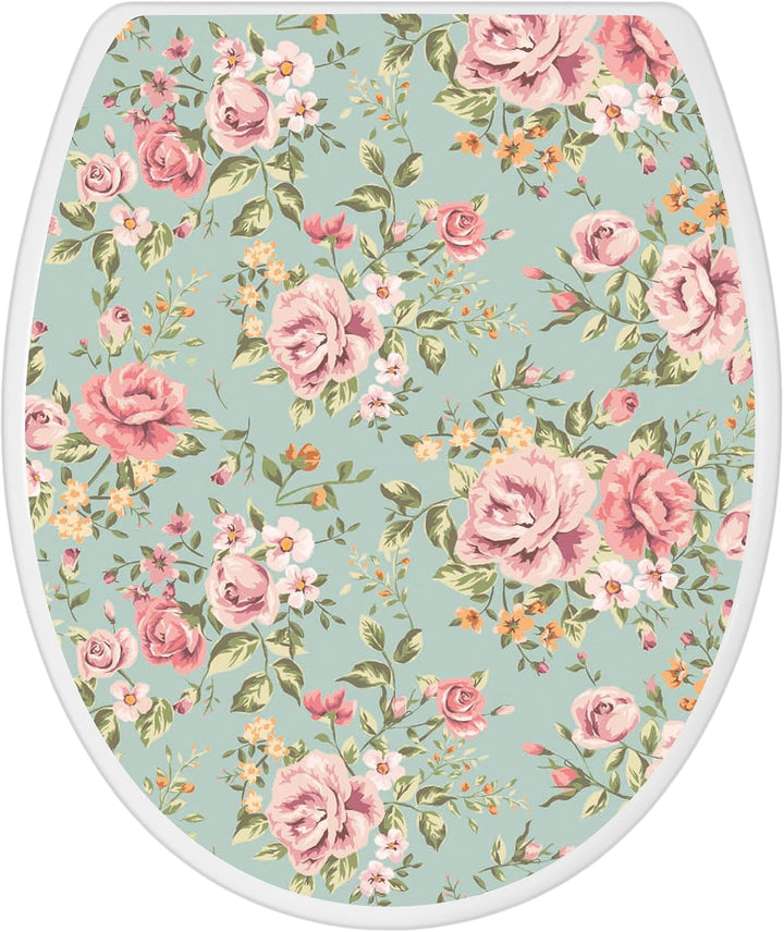 banjado Toilettendeckel mit Absenkautomatik 44,5x37cm - Soft Close Toilettensitz - WC Sitz mit Absen