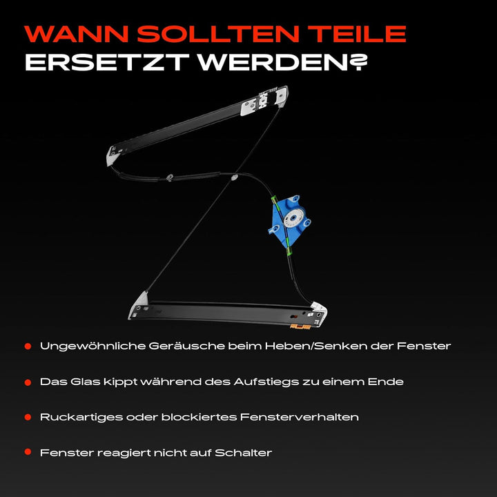 Frankberg Fensterheber Elektrisch Ohne Motor 4/5-Türer Vorne Rechts Kompatibel mit A4 8E2 B6 8EC B7