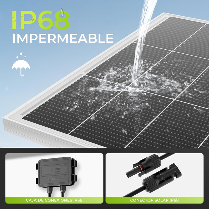 18BB 2 * 200Watt Solarpanel, N-Type 12V 400W Solarmodul,Hocheffiziente Monokristalline PV-Module, IP