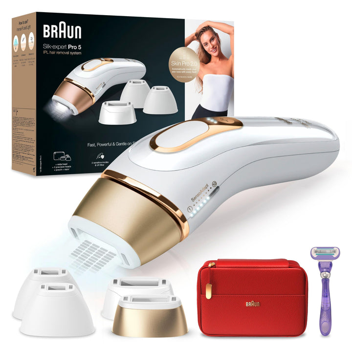 Braun Silk-Expert Pro 5 PL5387 IPL-Haarentfernungsgerät für Damen, dauerhaft sichtbare Haarentfernun