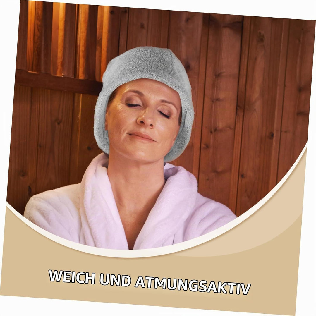 Yardwe Saunahut Haarschutz Für Sauna Und Dusche Weich Atmungsaktiv Polyester Nylon Für Damen Und Her