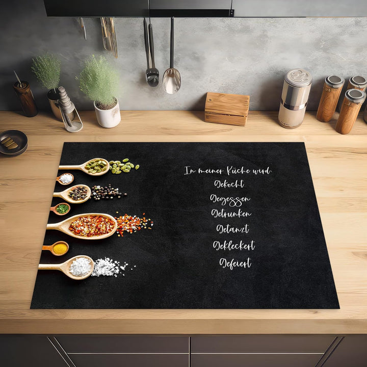 KitchenYeah© Herdabdeckplatte Einteilig Ceranfeld Abdeckplatte Küche Deko Ceranfeldabdeckung Herdabd