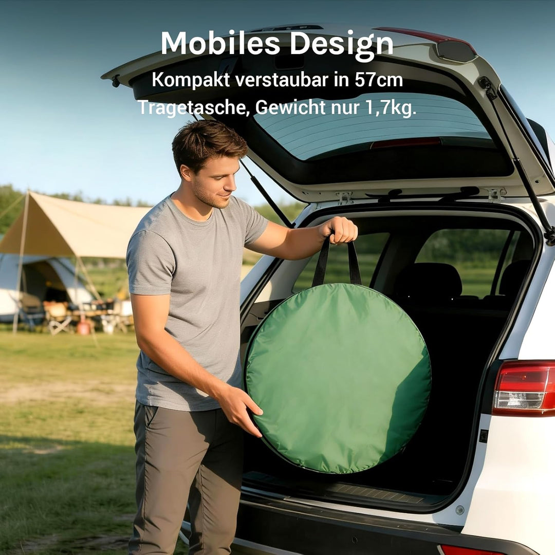 Wolfwise Pop up Toilettenzelt Umkleidezelt, Camping Duschzelt Outdoor Mobile Toilette Umkleidekabine
