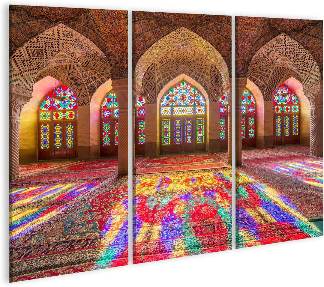islandburner Bild auf Leinwand Nasir Al Mulk Moschee Shiraz Iran Bilder Wandbilder Poster Leinwand 1