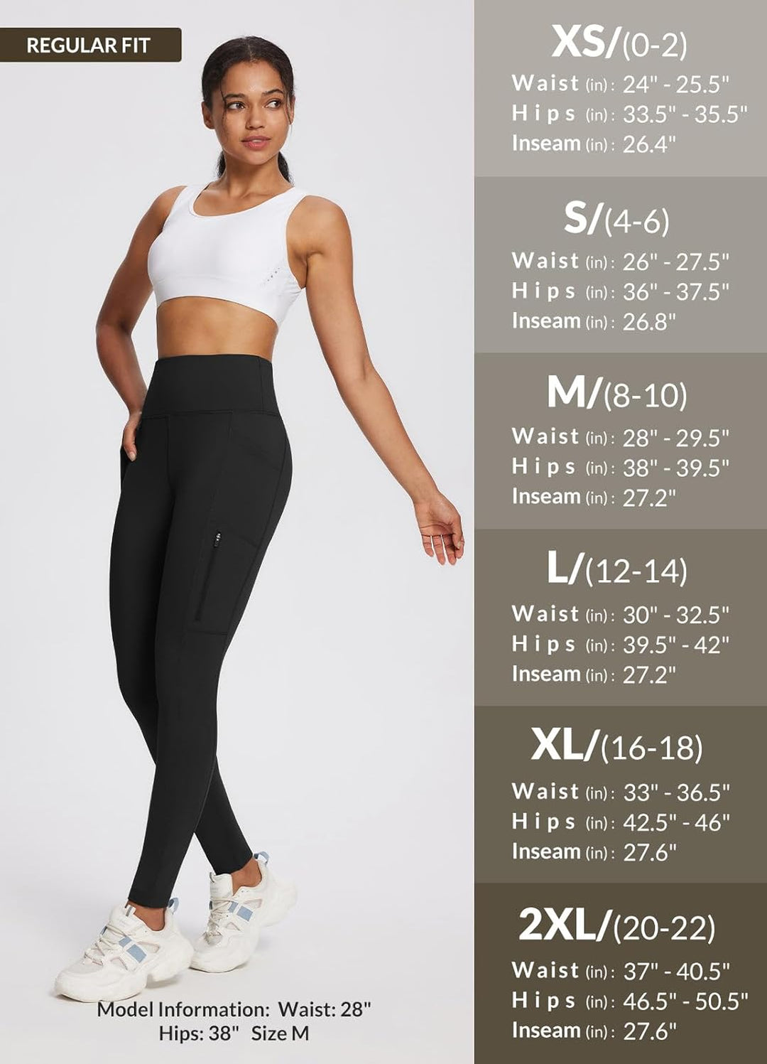 baleaf Damen Fleece gefütterte Leggings Wasserabweisend Hohe Taille Wanderleggings Thermo Leggings F
