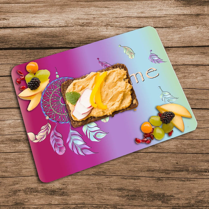Vesperbrettchen personalisiert mit Name Traumfänger | Frühstücksbrettchen, Brotzeitbrettchen, Schnei