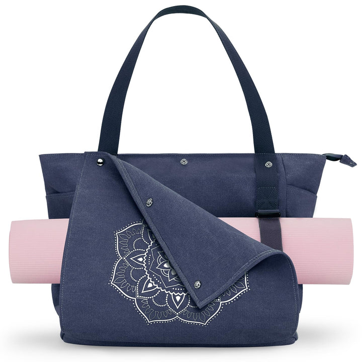 Gonex Yogatasche, Yogamatte Tasche mit Mehreren Taschen für Damen und Herren, Canvas wasserdichte To