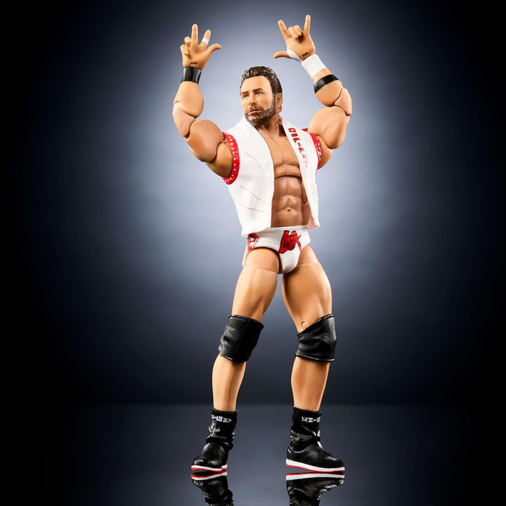 Mattel WWE Elite Actionfigur & Zubehör, Serie #120, 15,2 cm grosses Sammlerstück LA Knight mit 25 Ge