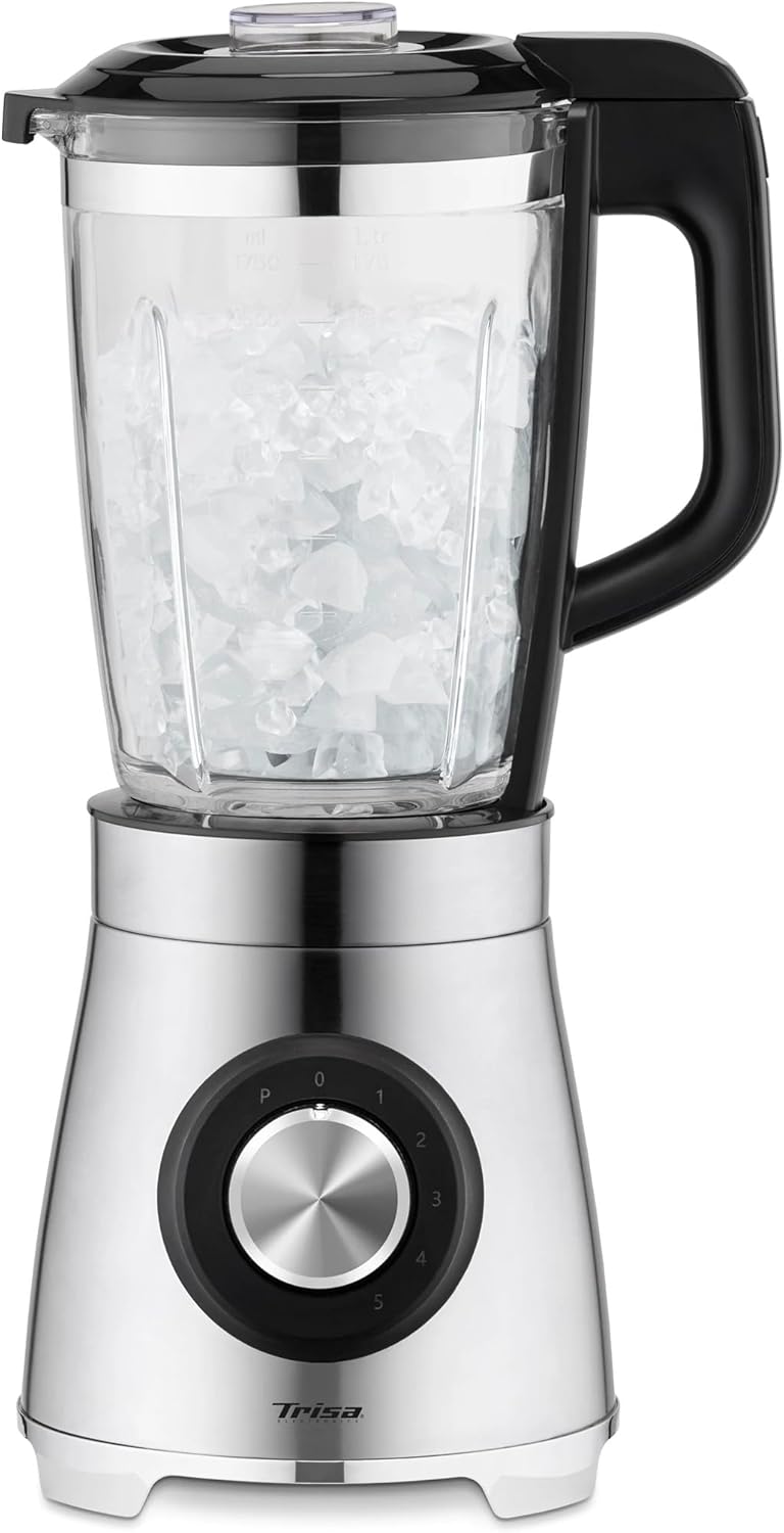 Trisa Vario Power Mix Standmixer 1000W – Hochleistungsmixer mit 1,75L Glasbehälter, 5 Geschwindigkei