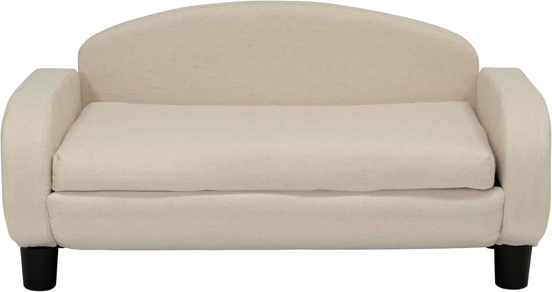 Paws &amp; Purrs Modernes Haustier-Sofa, 80 cm breit, niedrige Rückenlehne, mit abnehmbarem Matratzenbez
