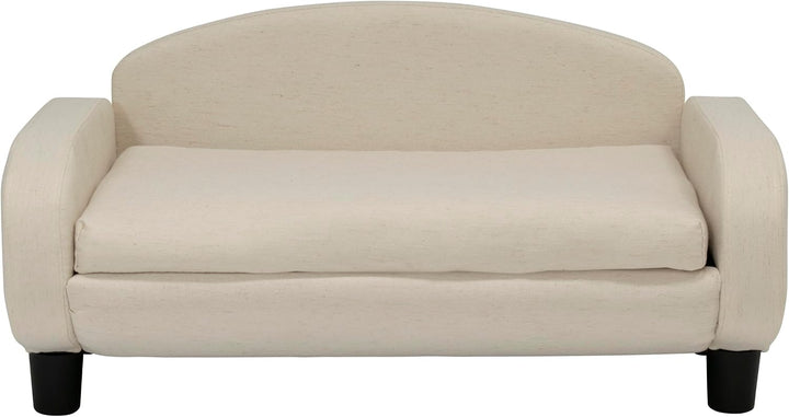Paws &amp; Purrs Modernes Haustier-Sofa, 80 cm breit, niedrige Rückenlehne, mit abnehmbarem Matratzenbez