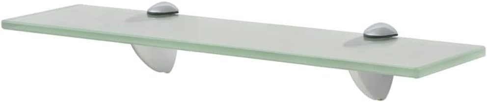 vidaXL Schweberegale 2 STK. Glas 40x20 cm 8 mm Weiss 40 x 20 cm/2, Weiss 40 x 20 cm/2