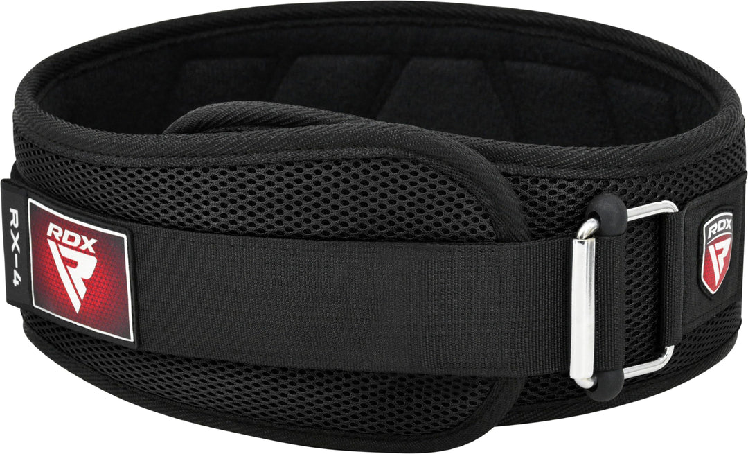 RDX RX4 Weightlifting Belt - EVA Foam Support, Adjustable Nylon Strap & Secure Fit I Gym Belt for Me