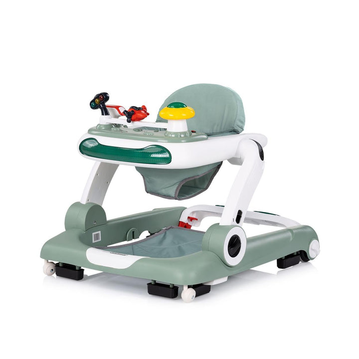 Chipolino Lauflernhilfe little Explorer 4 in 1 Laulernwagen Musik Stopper Räder grün, grün