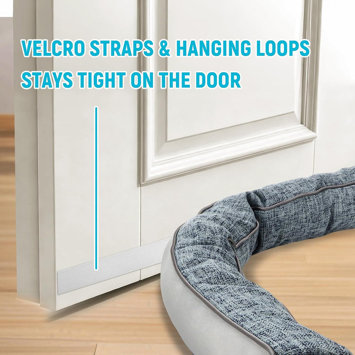 Zugluftstopper für Türen, 91cm Grau Stoff Windstopper