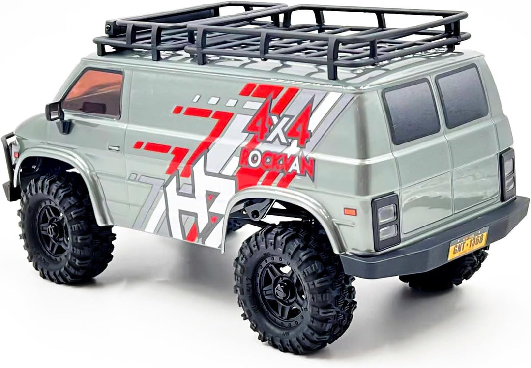 HOBBYPLUS CR18P EVO 2 RockVan RC Crawler - 1/18 Mini RC Crawler mit Zwei-Gang-Getriebe, Ganzmetallge