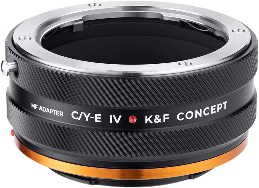 K&F Concept C/Y-NEX IV PRO Objektivadapter Manueller Fokus Kompatibel mit Contax/Yashica SLR-Objekti