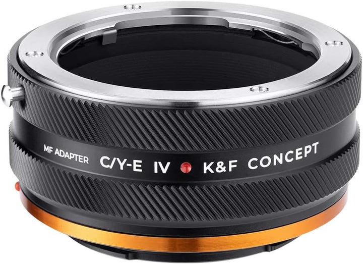 K&F Concept C/Y-NEX IV PRO Objektivadapter Manueller Fokus Kompatibel mit Contax/Yashica SLR-Objekti