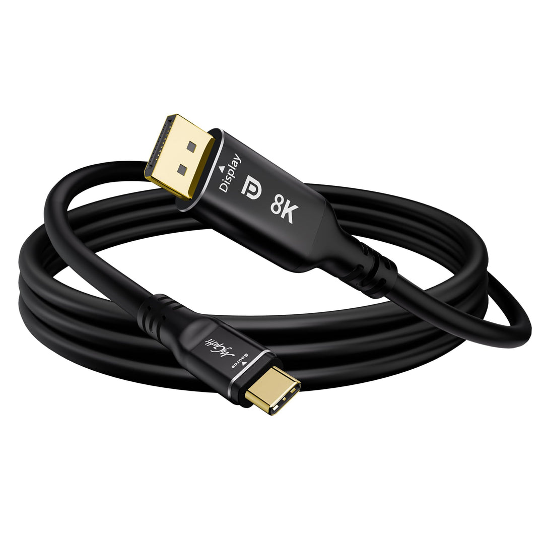 8K USB C auf DisplayPort 1.4 kabel 5m,32,4Gbps 8K@60Hz/4K@144Hz,unidirektionales Typ C Thunderbolt 4
