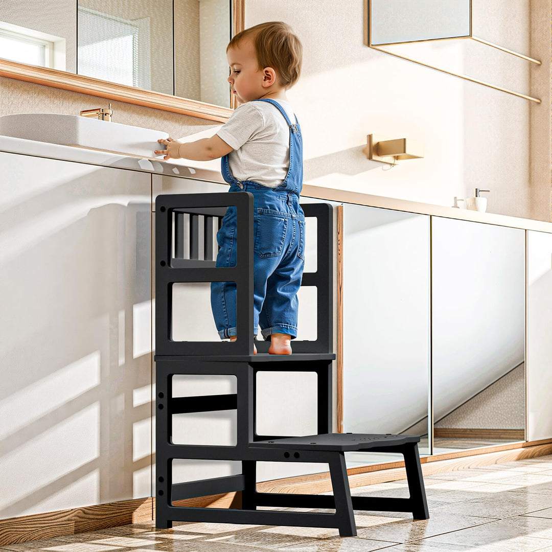 COSYLAND Lernturm ab 1 Jahr & 2 Jahre – Montessori Lernturm für Kinder – Sicherer Learning Tower & T