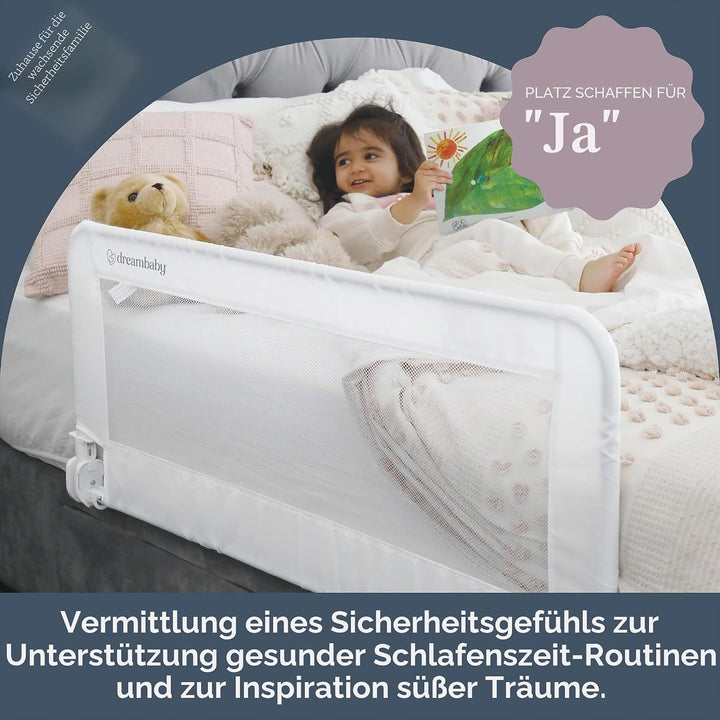 Dreambaby F719 Phoenix Bettgitter Rausfallschutz, mit Umklappfunktion & transportables Bettgitter –