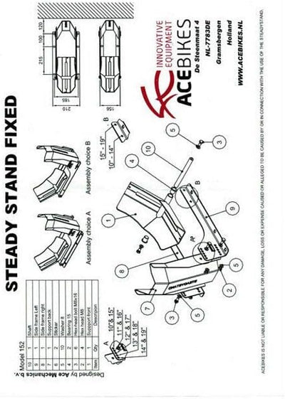 ACEBIKES Motorradständer STEADYSTAND AC 152