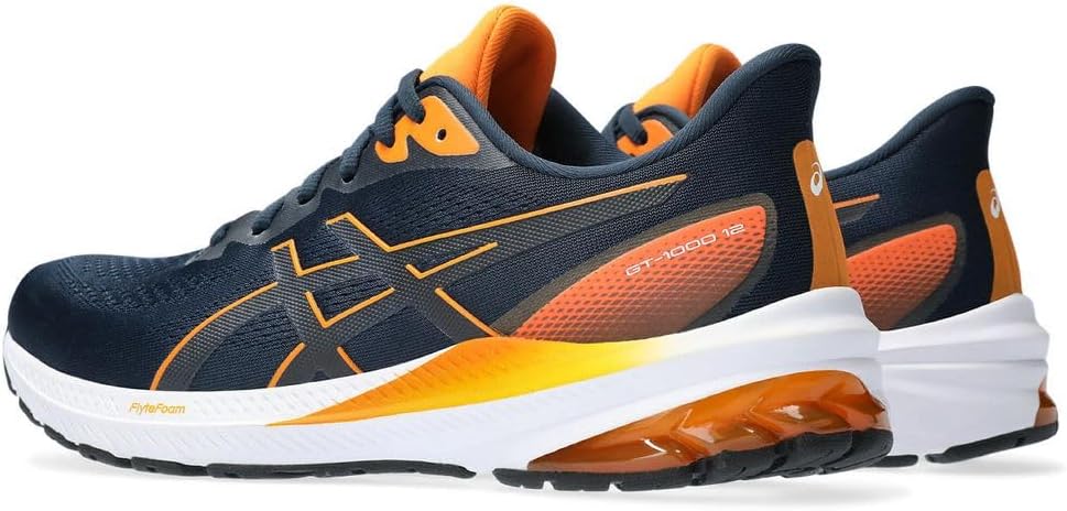 ASICS GT-1000 12 Laufschuh Herren 46.5 EU Blau Orange, 46.5 EU French Blue Bright Orange