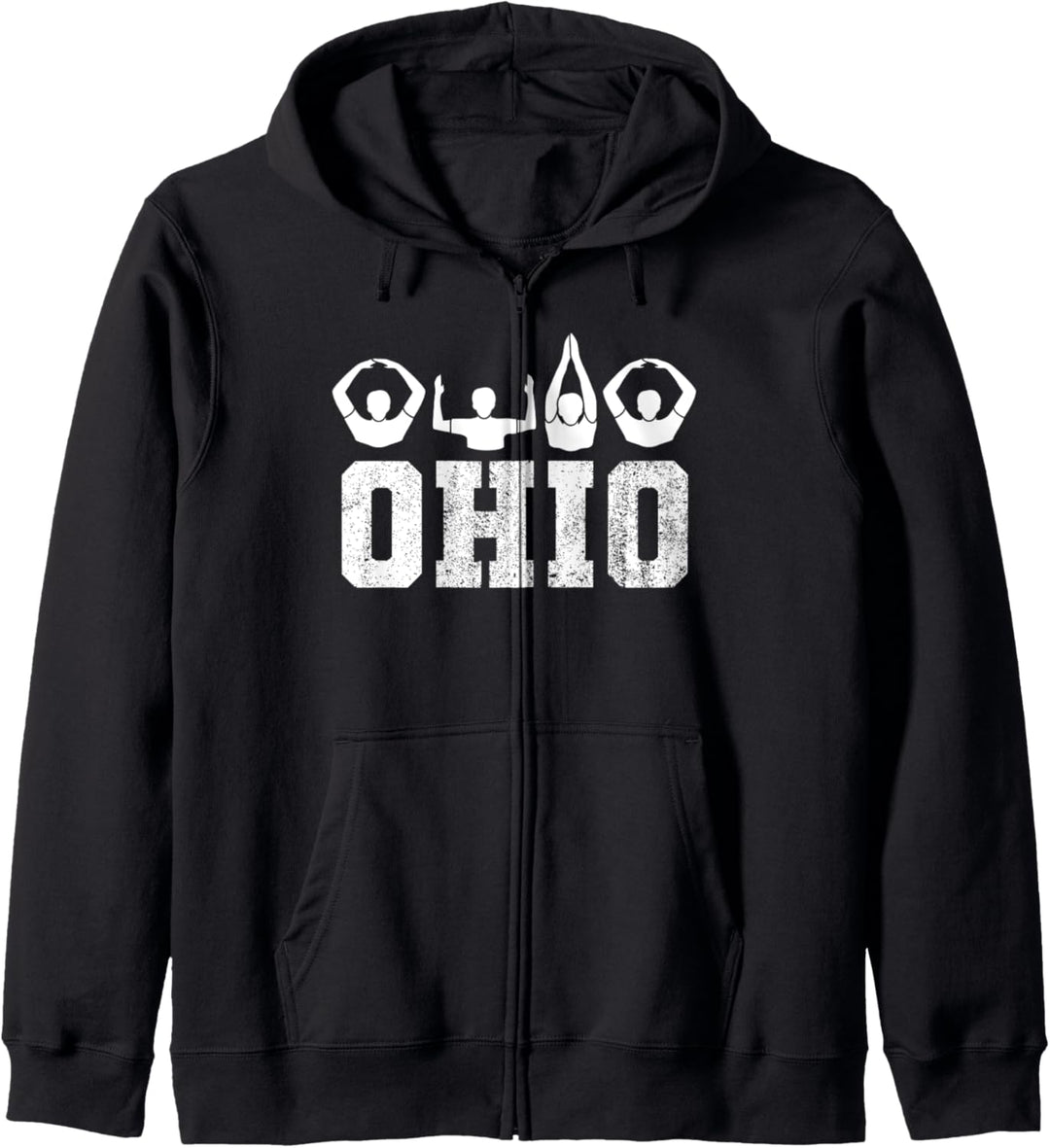 OHIO People Silhouetten State Of Ohio The Buckeye State Kapuzenjacke