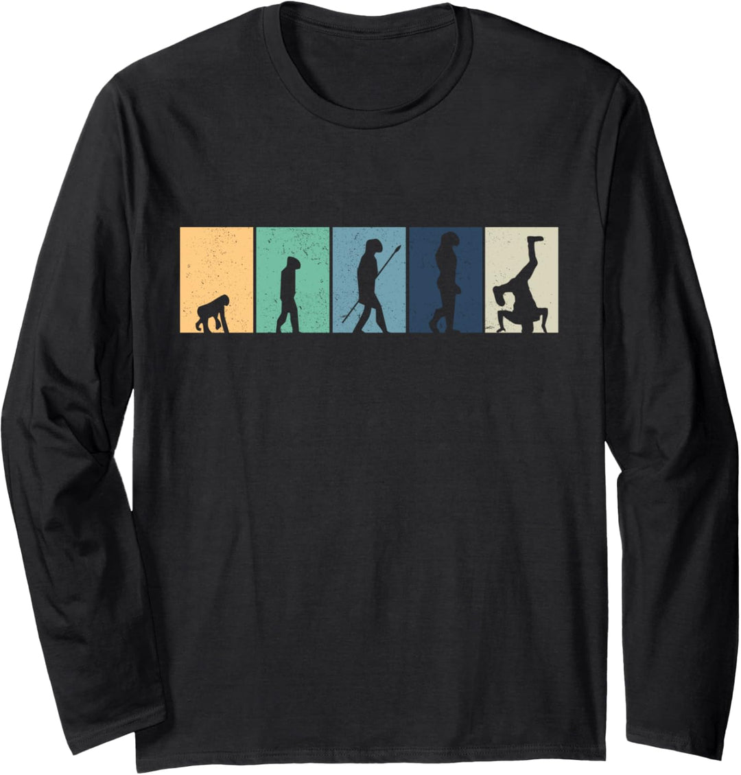 - Evolution Breakdance - Breakdancer Geschenk Langarmshirt