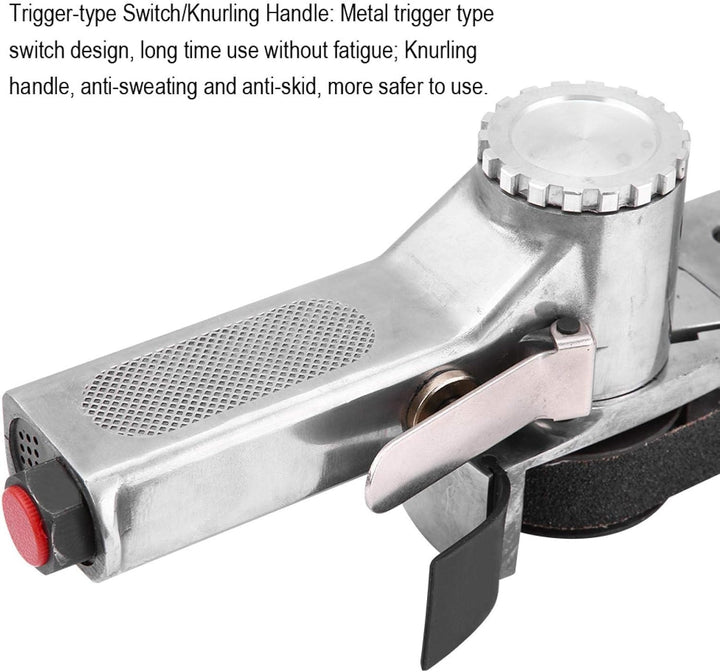 20mm Pneumatischer Bandschleifer, Luftbandschleifer Polierer Schleifmaschine Werkzeugmetall