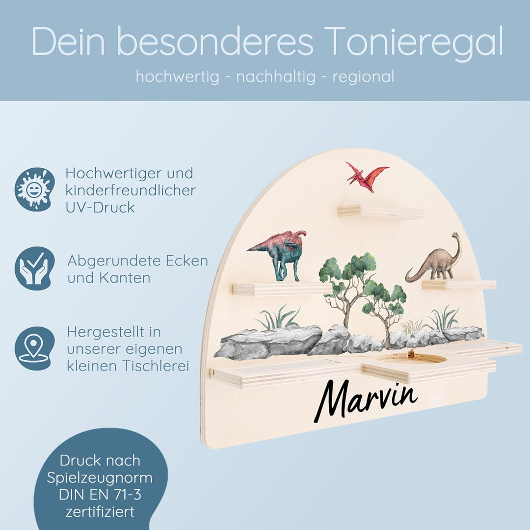 personalisiertes Tonie Regal für Kinderzimmer - Magnetisches Toniebox Regal für Toniebox1 &amp; 2 Plus F