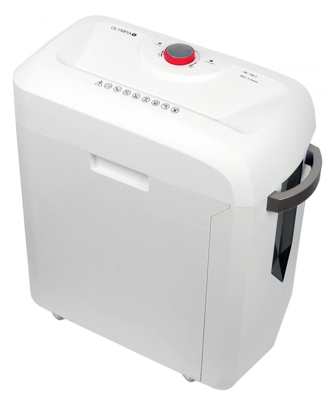 Professioneller Aktenvernichter Partikelschnitt Mikro Cut 6 Blatt MC 306.2 von Olympia
