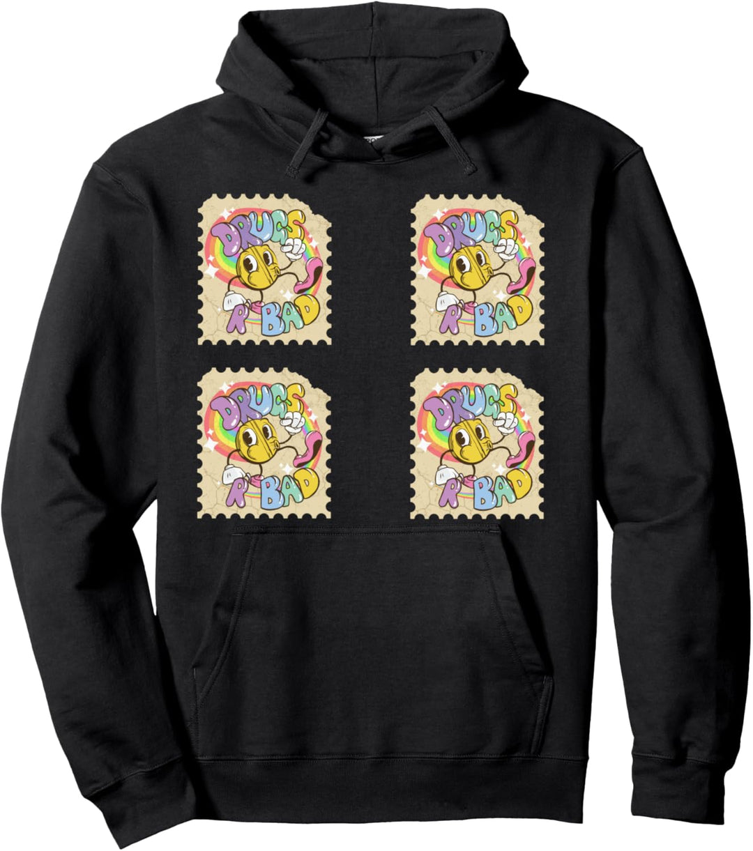 Techno Geschenk Rave Pappen Drugs Are Bad Sprüche Pullover Hoodie
