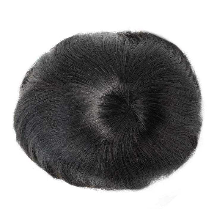 Lordhair Toupet für Männer Haarersatz Systeme Mann, natürliche atmungsaktive Mono-Spitze mit PU-Echt