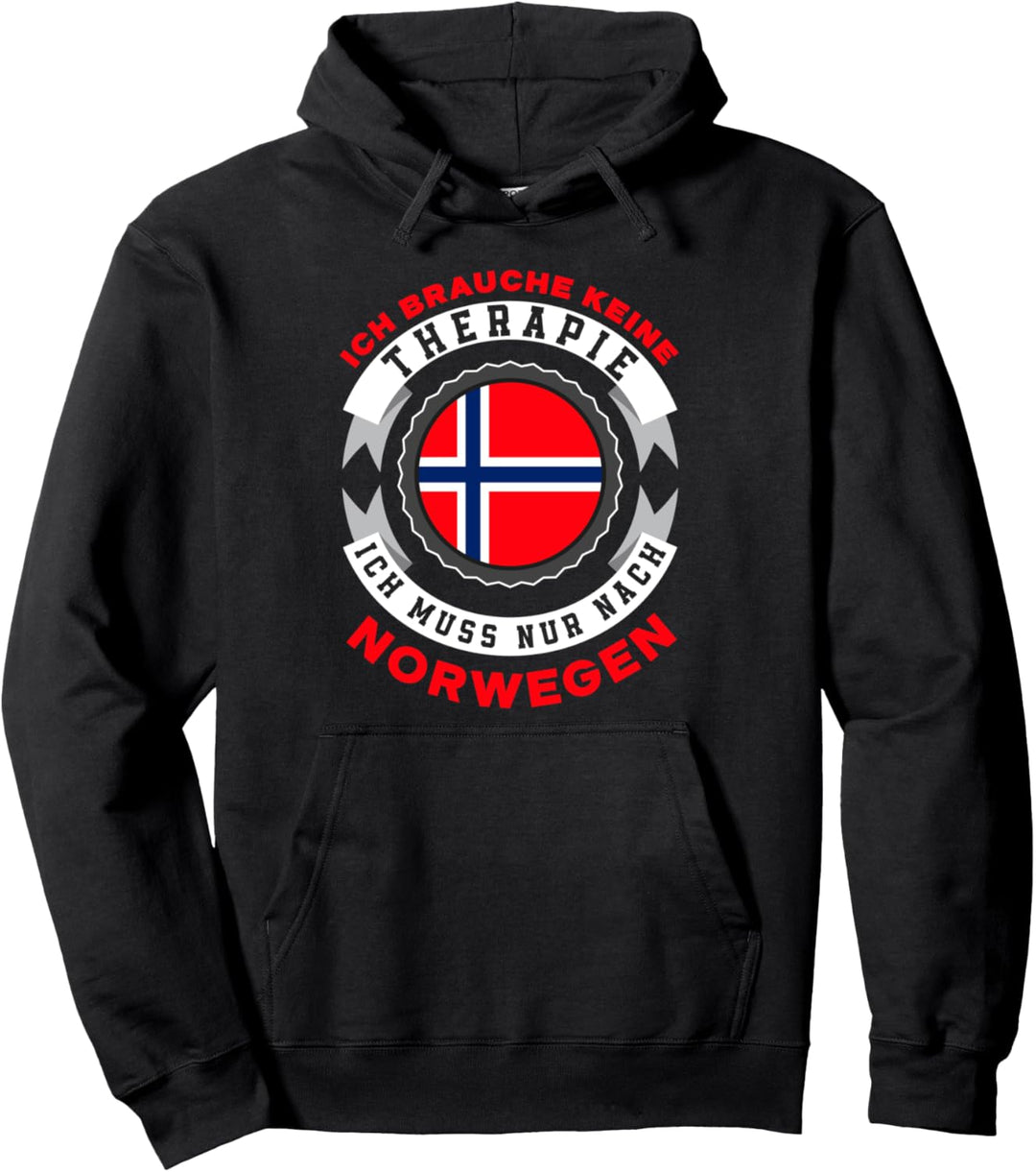 Keine Therapie Ich Muss Nach Norwegen Lustiges Norwegen Pullover Hoodie