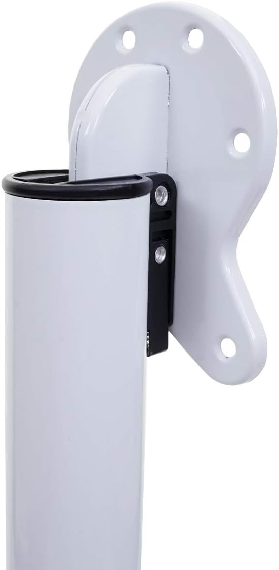 Mendler 4er-Set Tischbein HWC-H34AM, für Schreibtisch Esstischfuss Tischgestell, klappbar 72cm - wei