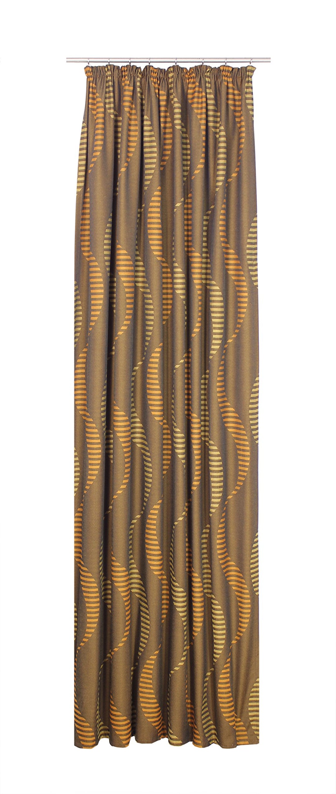 Wirth Fertigschal Lupara mit Kräuselband, Polyester, Orange, 150 x 132 cm Orange 150 x 132 cm, Orang