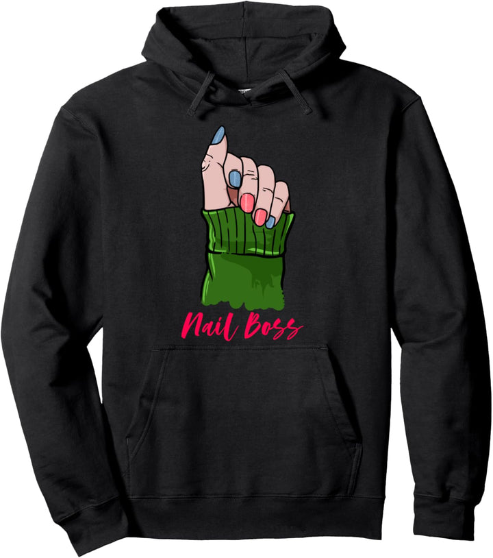 Nail Boss Geschenk für Nageldesignerin Pullover Hoodie