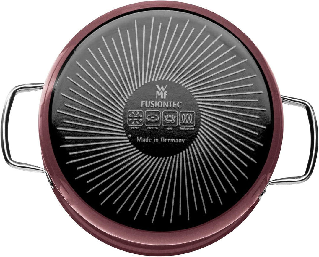 WMF Fusiontec Mineral Kochtopf gross 24cm, Glasdeckel, Fleischtopf Induktion 6,4l, High-Tech Keramik