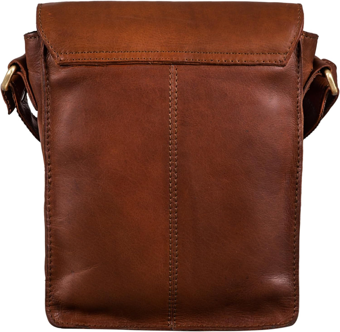 STILORD 'Pete' Umhängetasche Leder klein Männer Schultertasche Vintage Messenger Bag Herren 8,4 Zoll