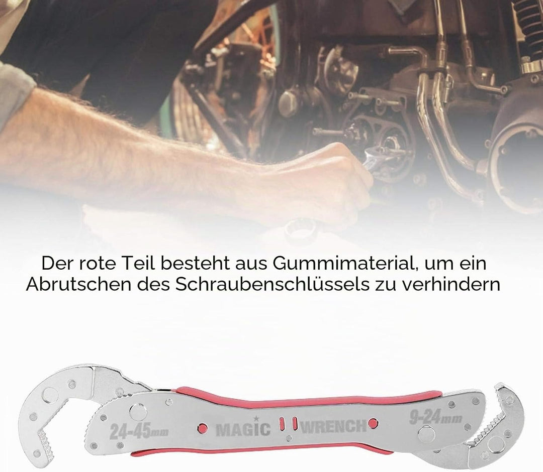 Universeller selbsteinstellender Schraubenschlüssel Zweikopf-Reparaturwerkzeug für Industriemaschine